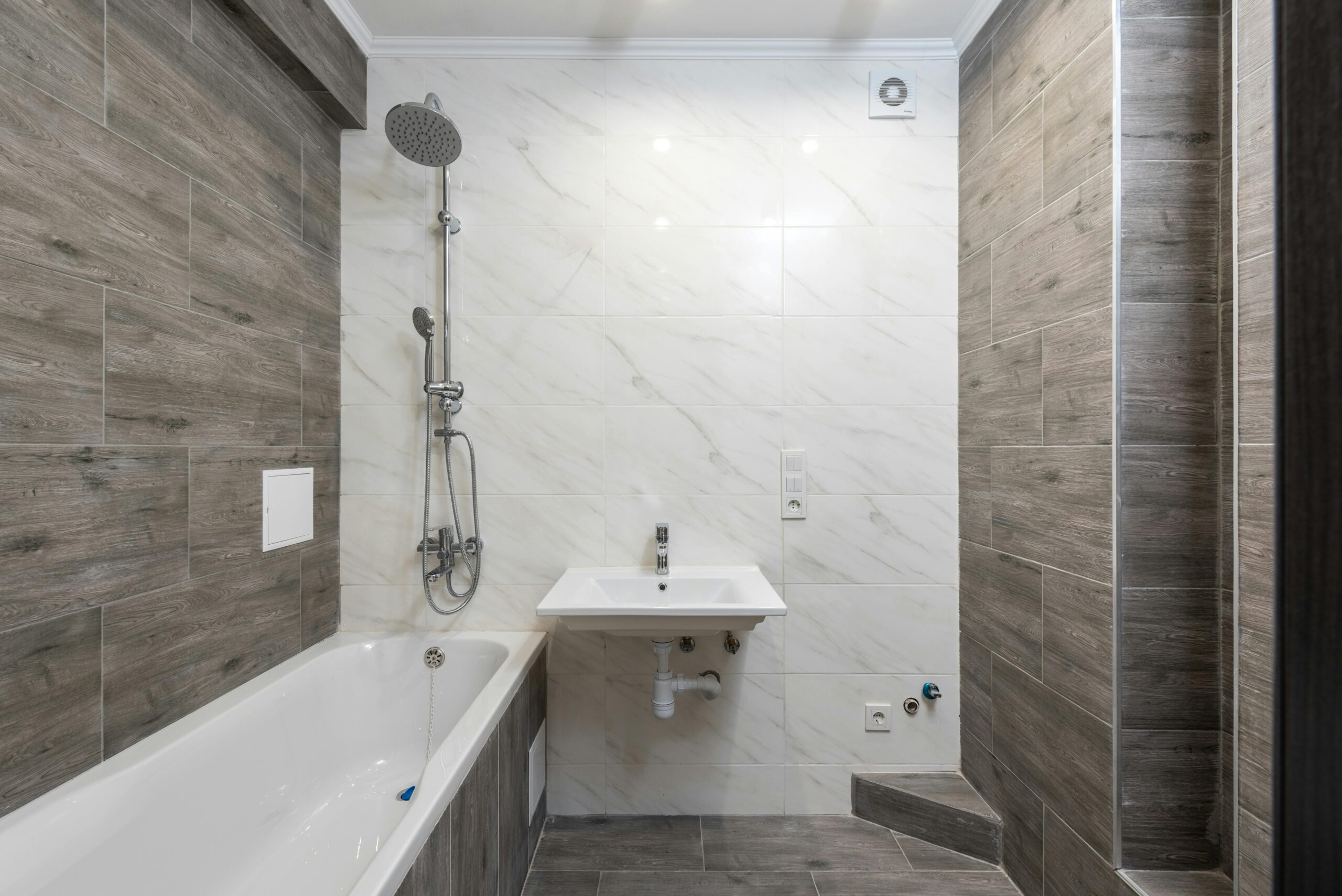 bathtub and shower